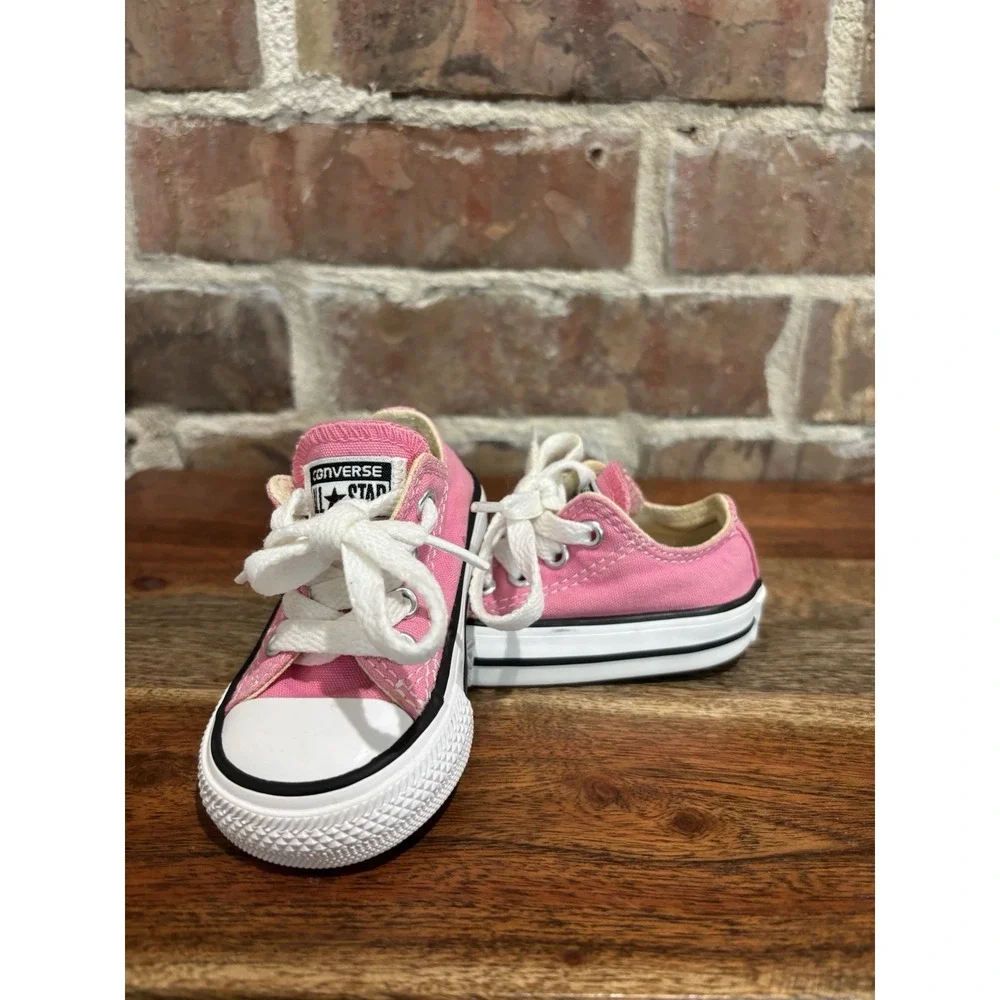 Shoes Sneakers Converse All-Star Pink Baby Size 3c Toddler Girls PRE-OWNED GREAT